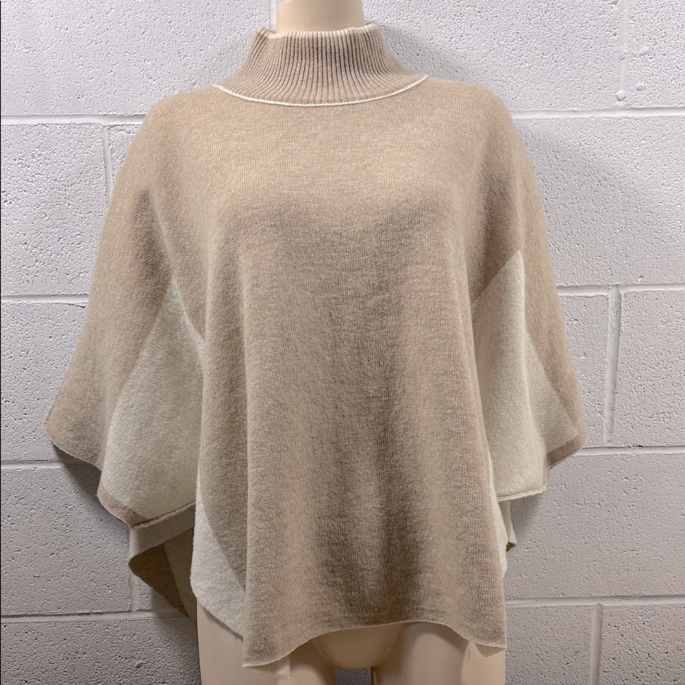 Double Sided  Beige and Cream Women's batwing Sweater​​